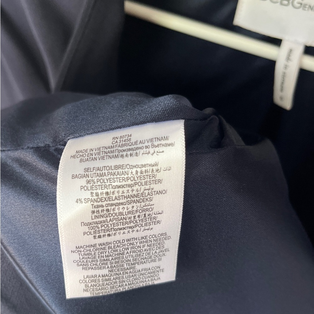 Bcbgeneration Navy Open Front Collarless Blazer |… - image 4